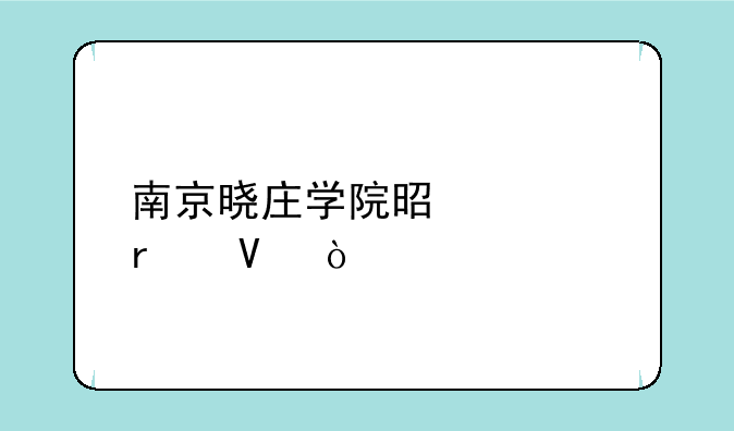 南京晓庄学院是几本啊？