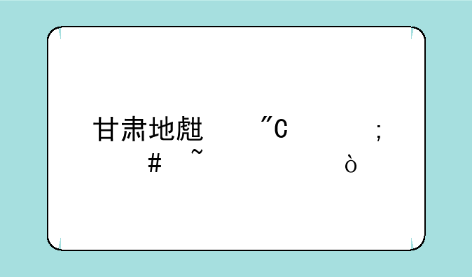 甘肃地生成绩怎么查询？
